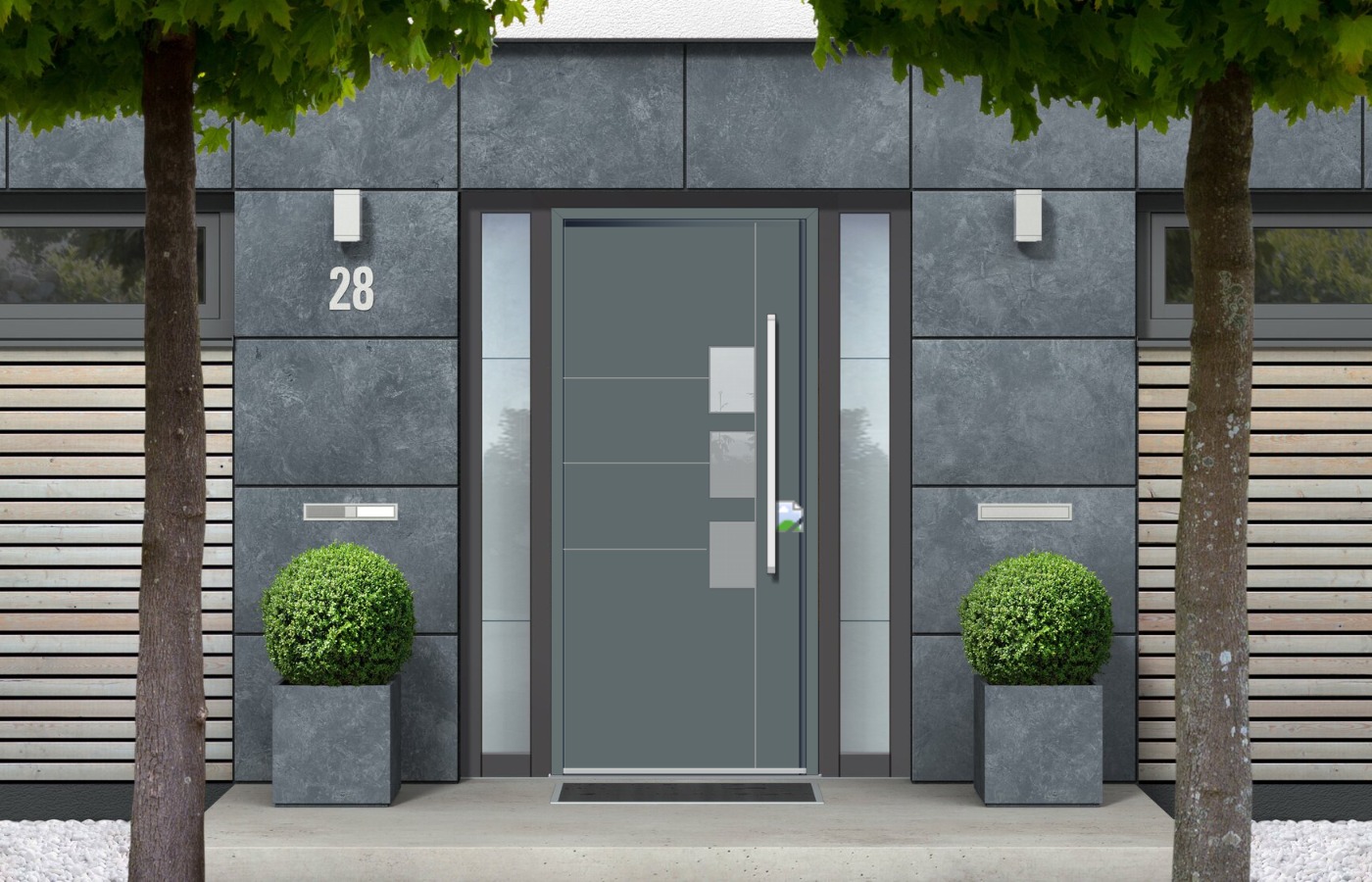 Matplast Harmony 01 Aluminium-Haustür