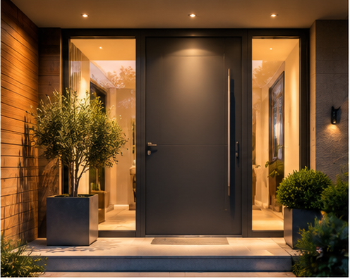 2. Modern Entrance