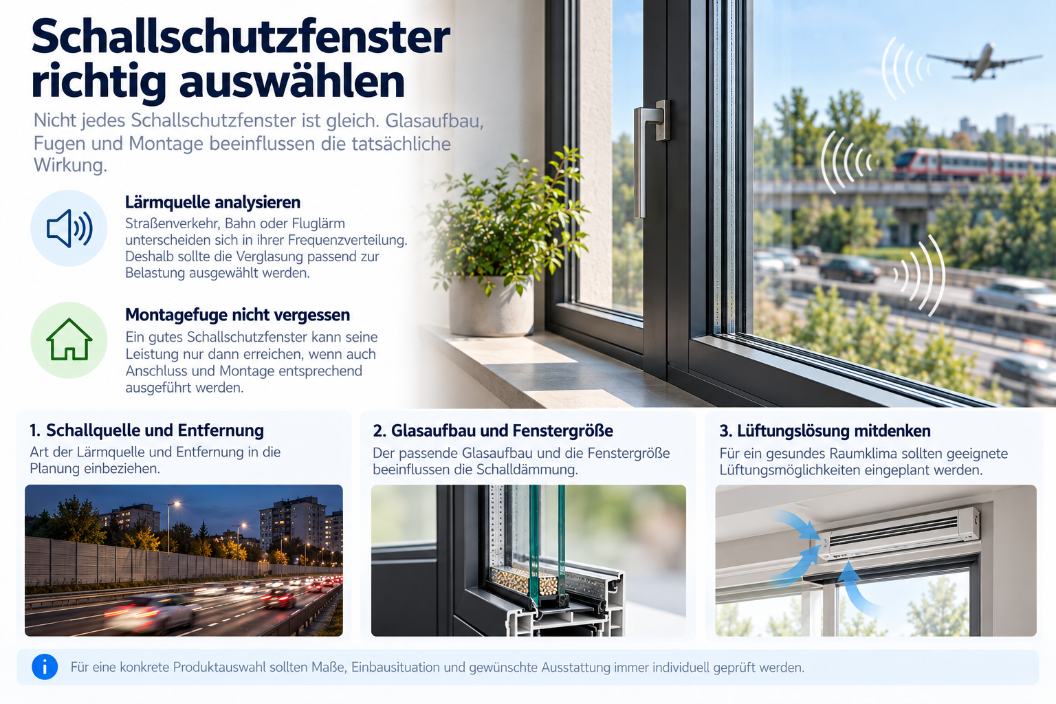Schallschutz bei Fenstern verständlich erklärt