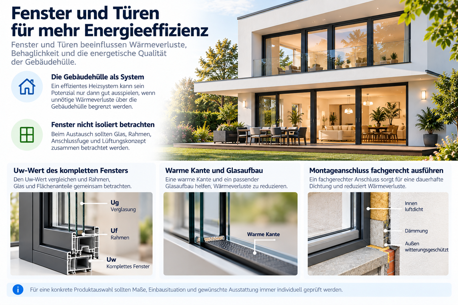 Energieeffizienz beginnt nicht erst bei der Heizung