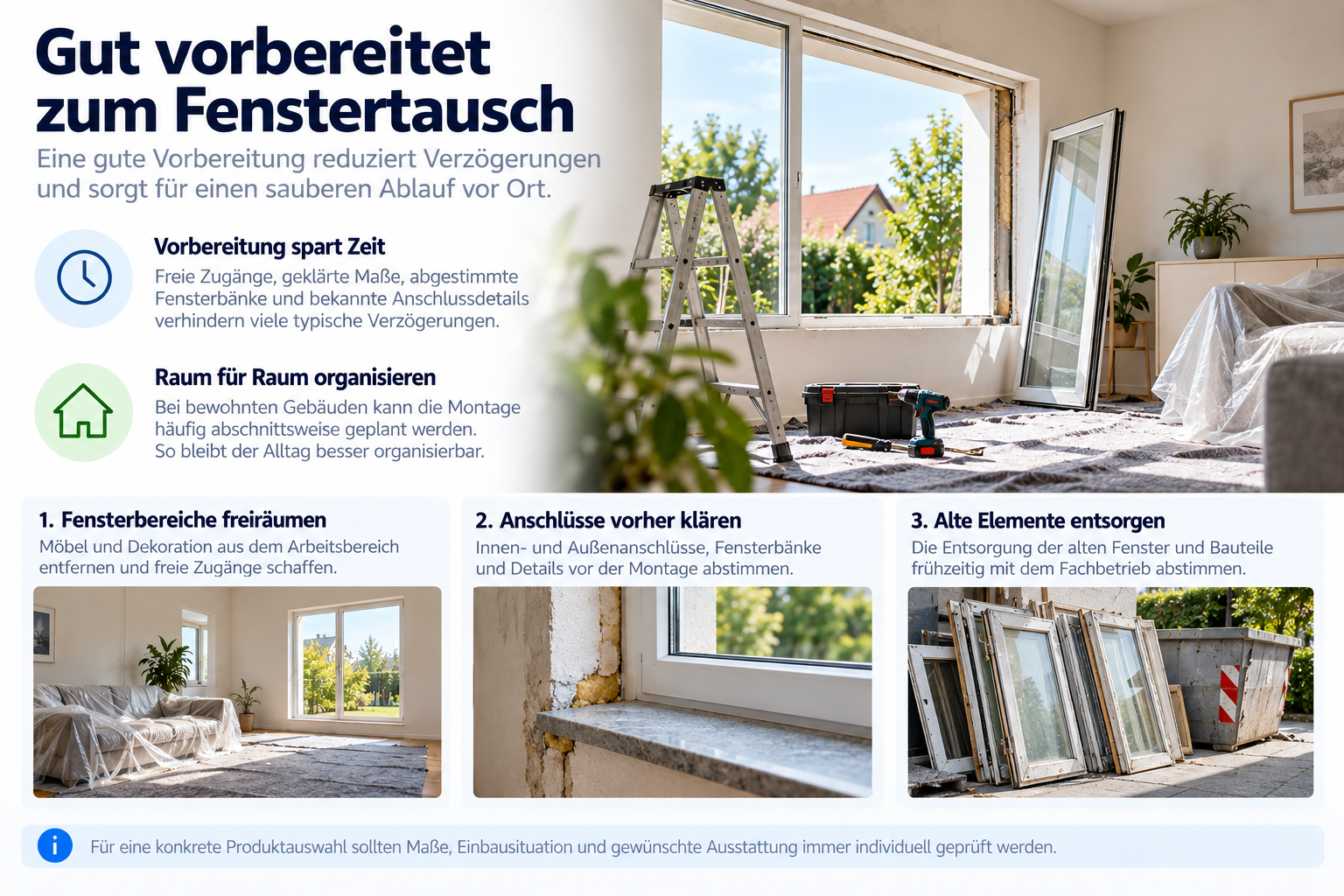 Renovieren mit weniger Baustellenstress